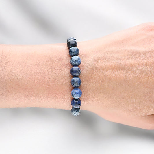 Dumortierite ball bracelet | 8mm