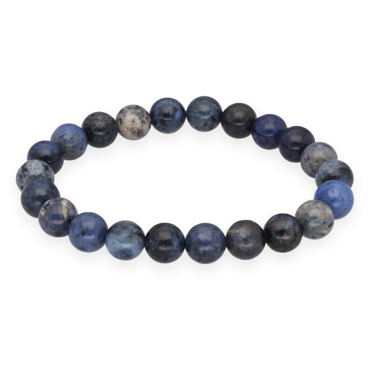 Dumortierite ball bracelet | 8mm