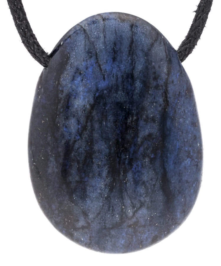 Dumortierite drop pendant