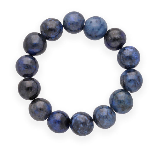 Dumortierite | elastic ball ring