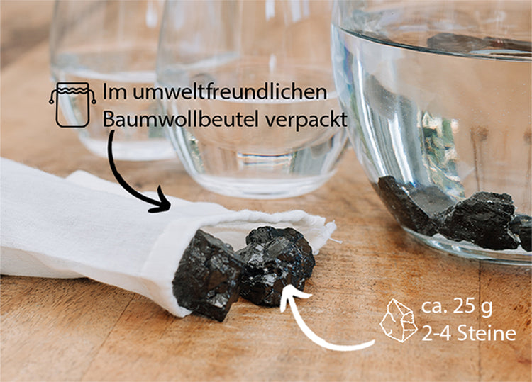 Shungite Water Stones | 2-4 Stones | 25g