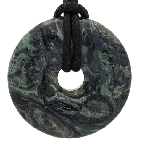 Eldarite Donut Pendant | 30 mm Pendant + Cotton Cord