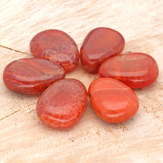 Fire agate drop pendant