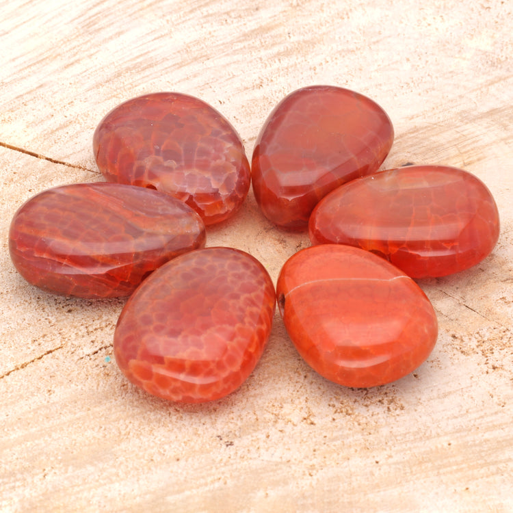Fire agate drop pendant