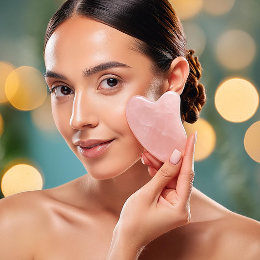 Gua Sha made of rose quartz