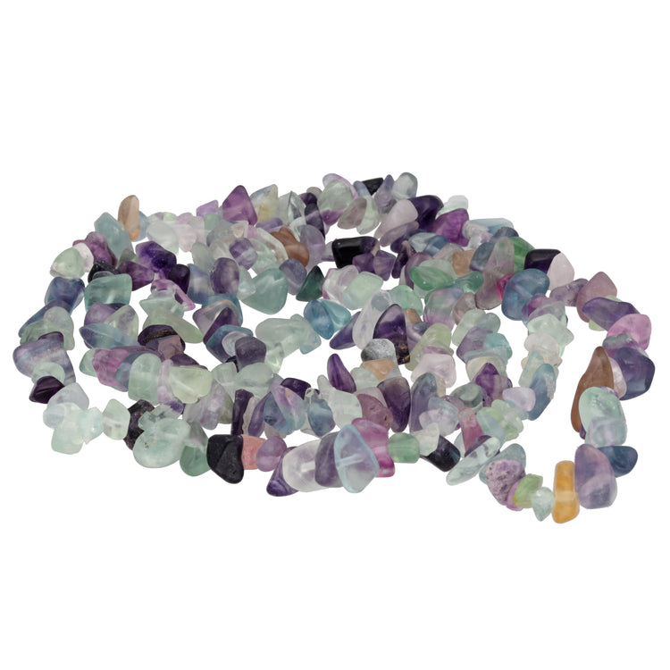 Fluorite chip necklace | 80 cm
