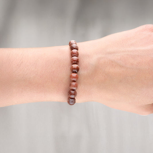 Goldstone bead bracelet | 8 mm