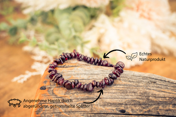 Granat Splitterarmband