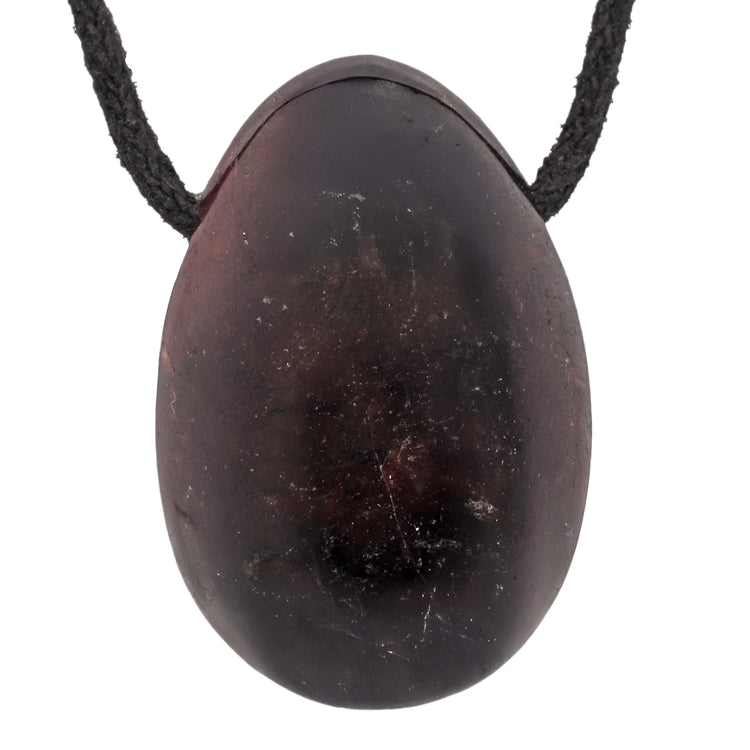 Garnet drop pendant