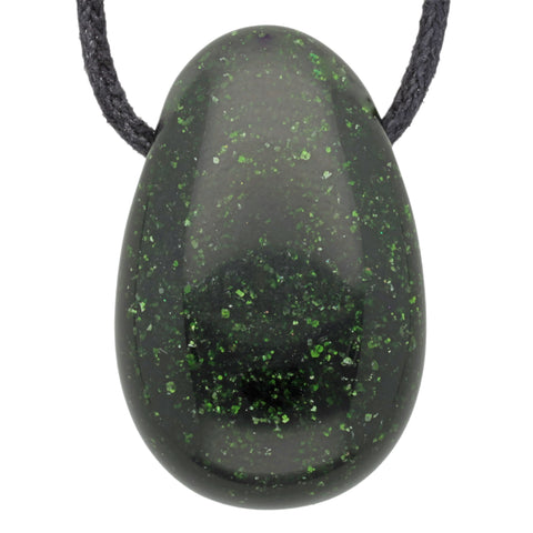 Green Goldstone Drop Pendant