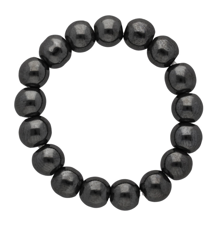 Hematite | elastic ball ring