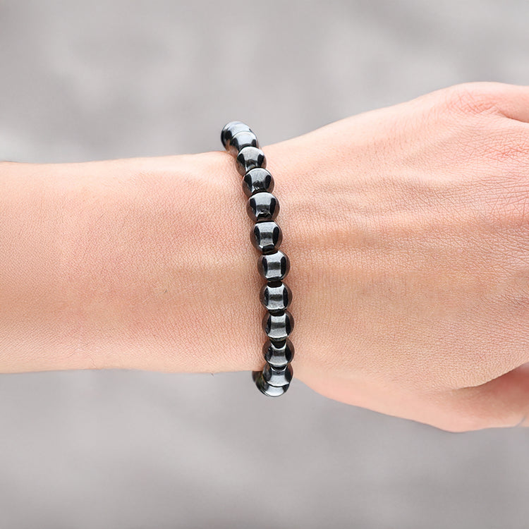 Hematite bead bracelet | 8 mm