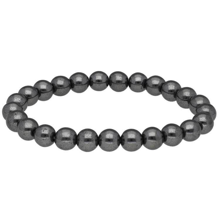 Hematite bead bracelet | 8 mm