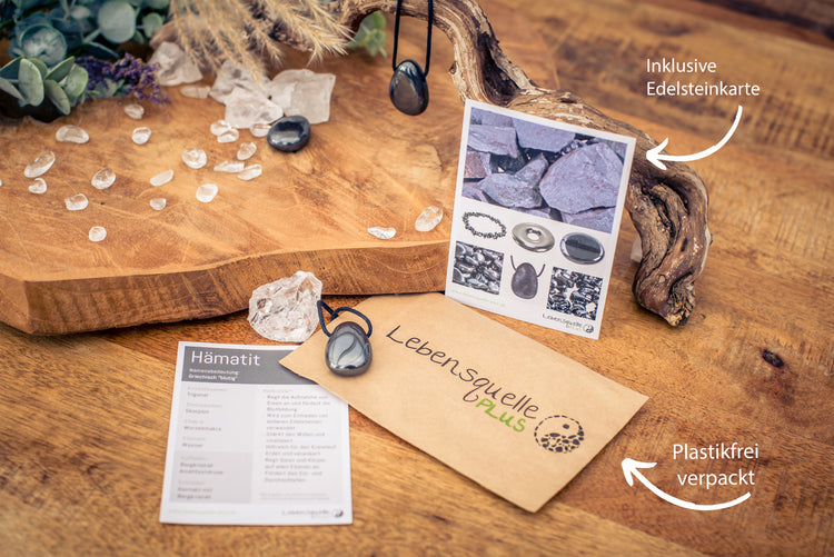 Hämatit Tropfenanhänger