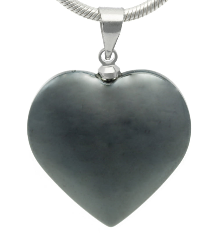 Hematite heart pendant | 2x2 cm