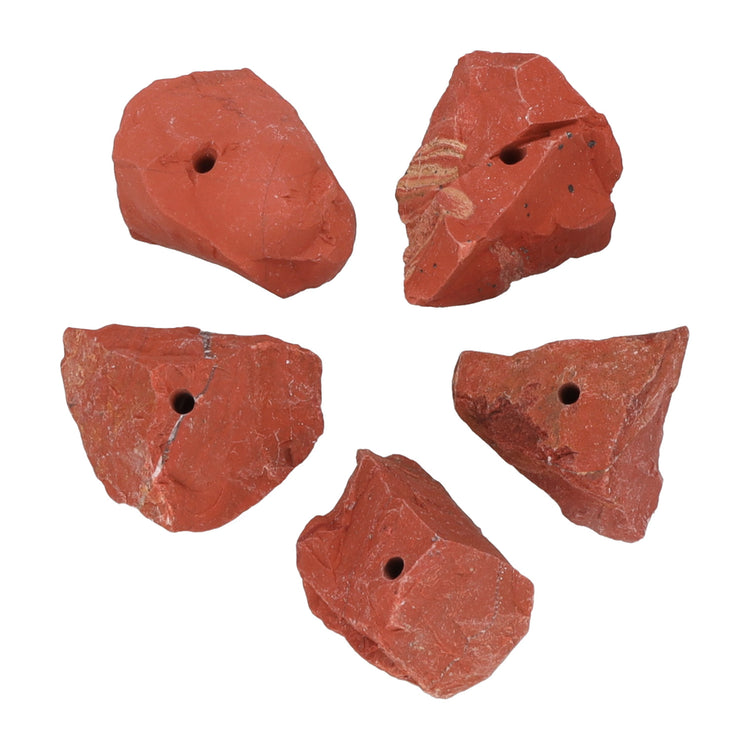 Jasper, red incense stick holder | Rough stone