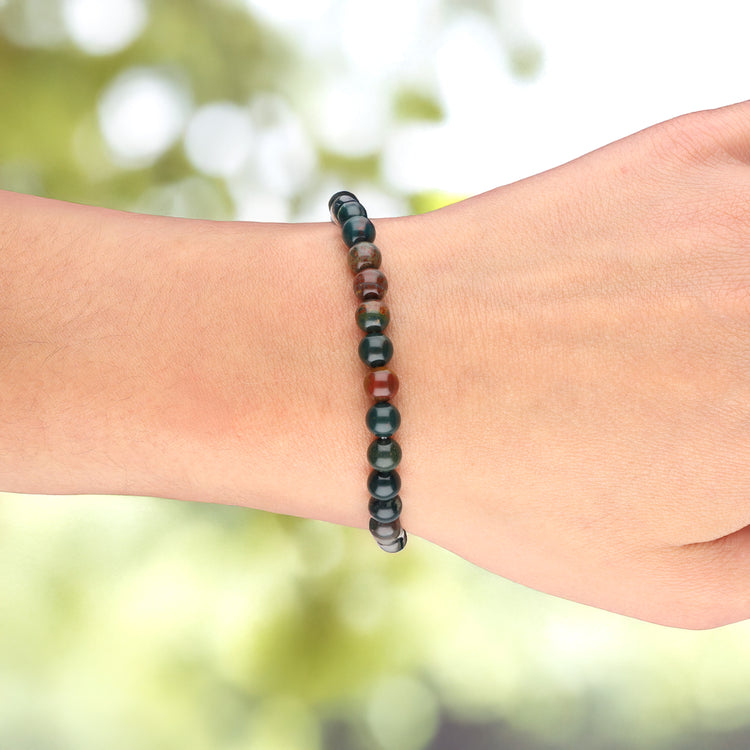 Heliotrope bead bracelet | 6 mm