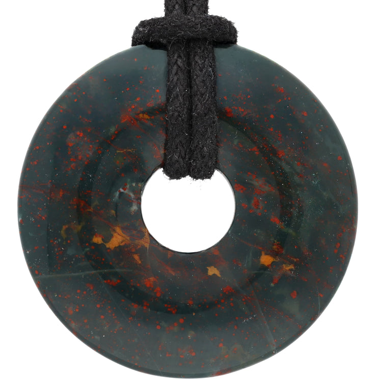 Heliotrope Donut | 30 mm pendant + cotton cord