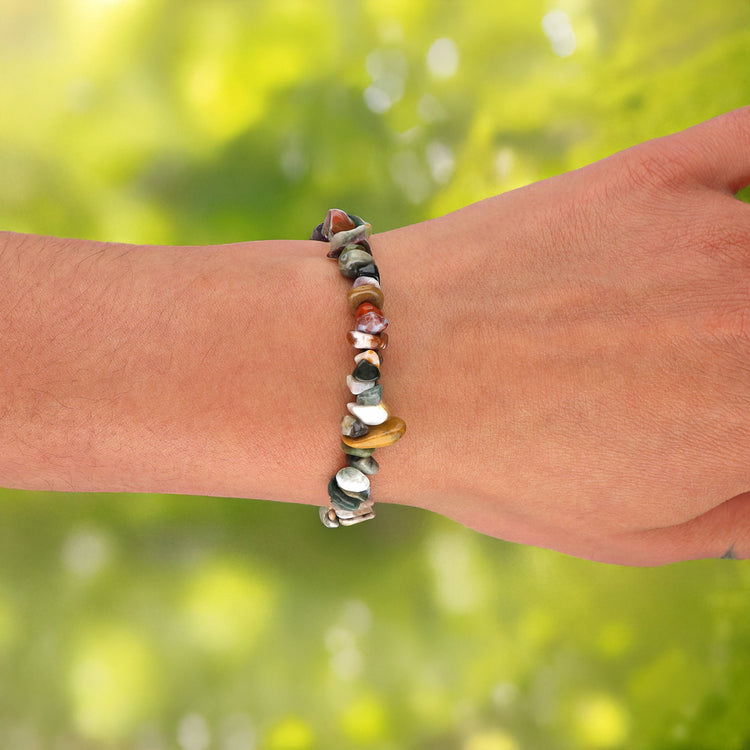 Ocean Jasper Chip Bracelet 