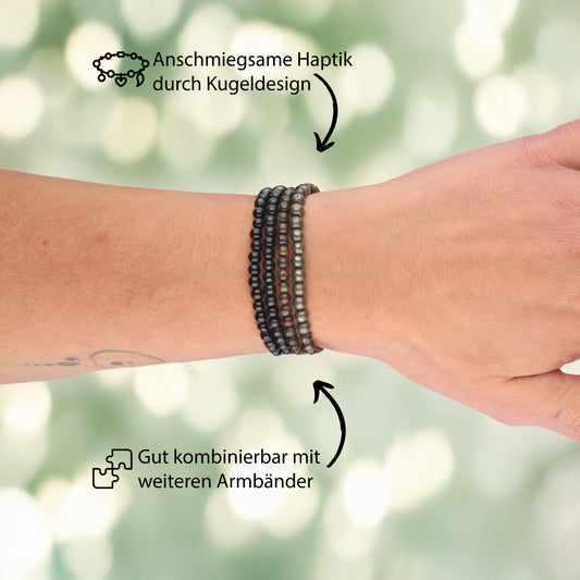 Bronzite mini ball bracelet | 4mm