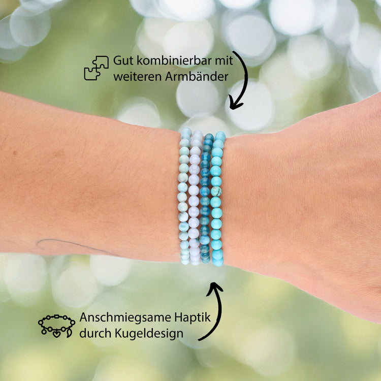 Amazonite mini bead bracelet | 4 mm