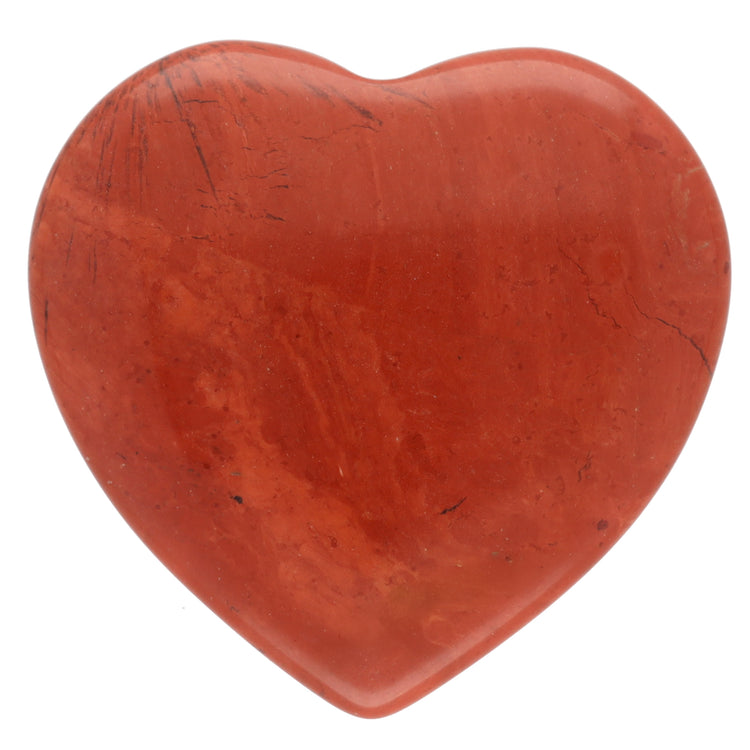 Jasper, red heart | Palm stone 2x2 cm 