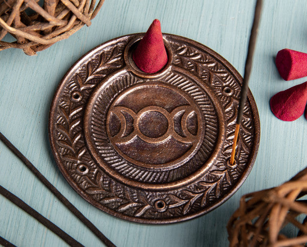 Sun and Moon Incense Stick and Cone Holder