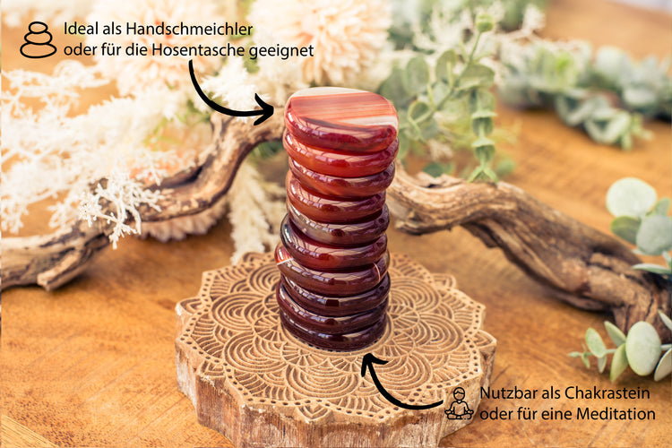 Carnelian disc stone