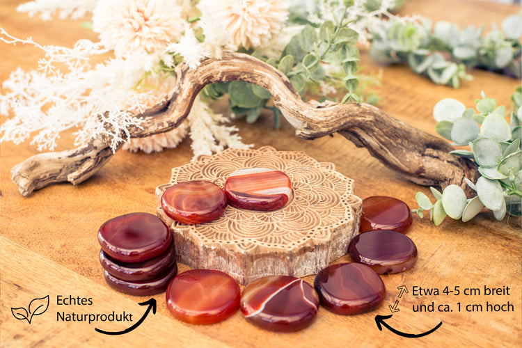 Carnelian disc stone