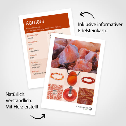 Carnelian tumbled stone