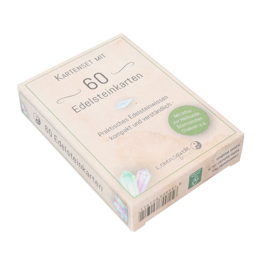 Gemstone Card Set | 60 + 2 informative cards on the most popular gemstones
