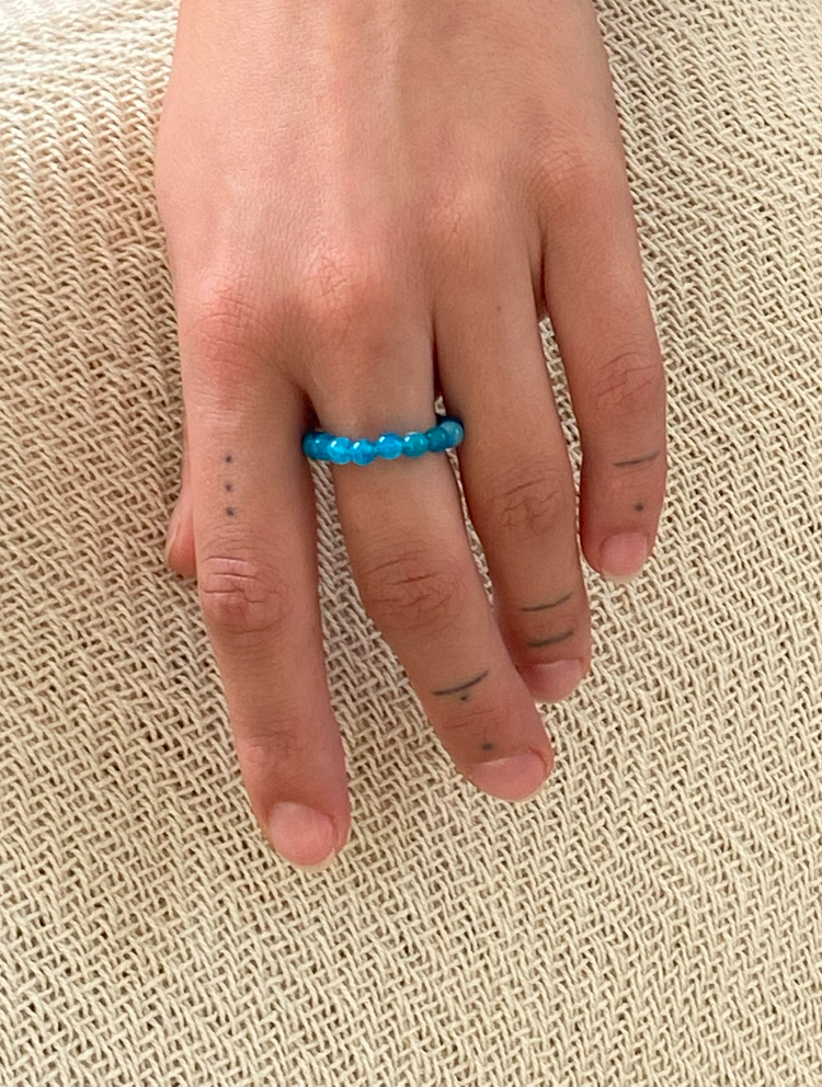 Apatite | elastic ball ring