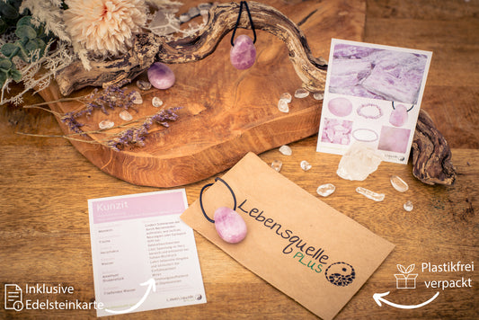 Kunzite drop pendant