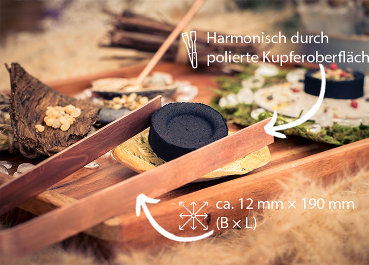 Smoking tools copper tongs 19 cm