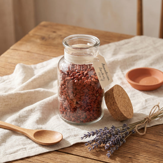 Jaspis, rot Mini-Trommelsteine – lifestyle-anwendung