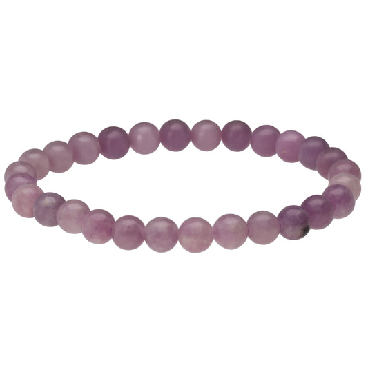 Lepidolite ball bracelet | 6mm