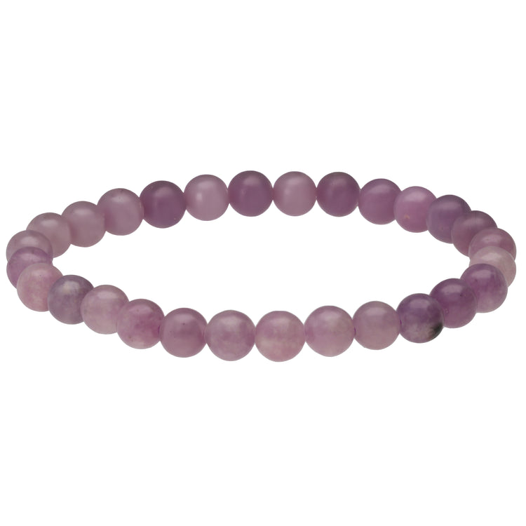 Lepidolite ball bracelet | 6mm