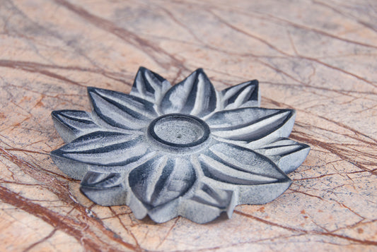 Lotus flower incense stick and cone holder
