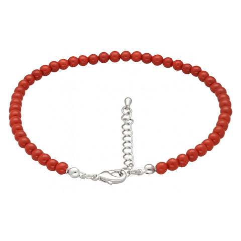 Red Jasper Anklet | 4mm