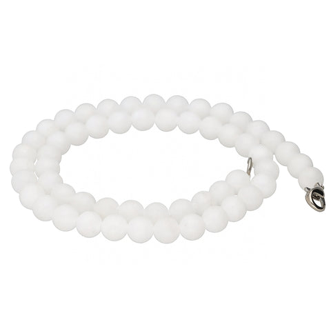 Bead necklace 45cm | Barite (satin-finish) | 8 mm