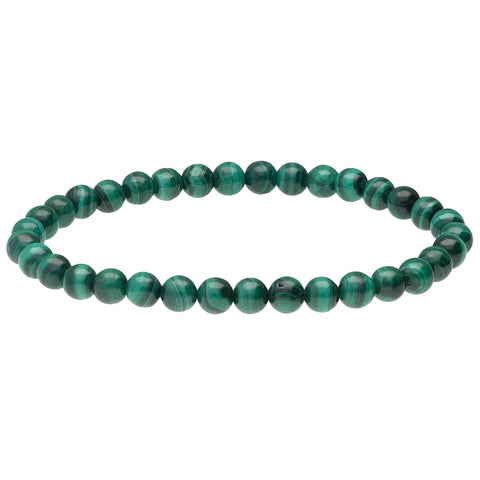 Malachite Bead Bracelet | 6 mm