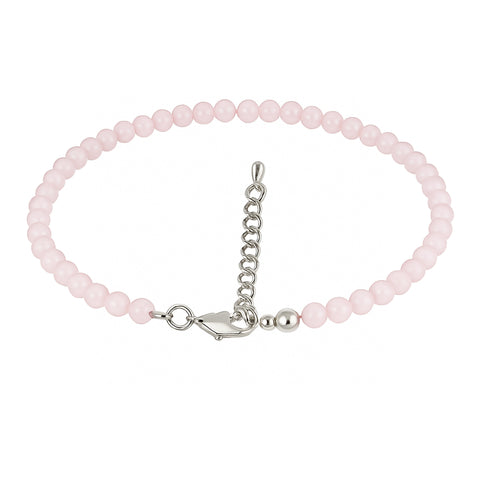 Rose Quartz Anklet | 4mm