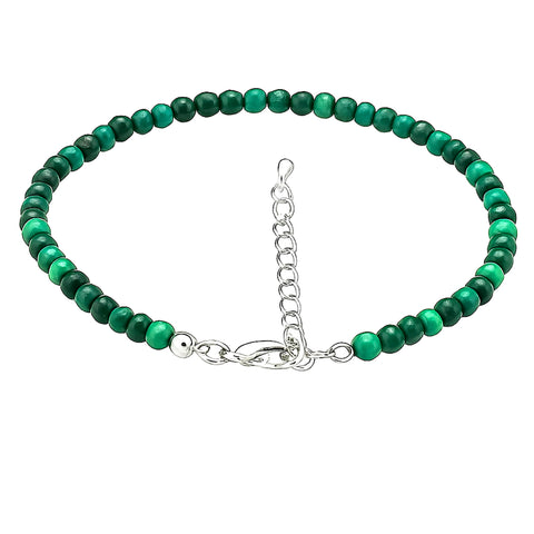 Malachite Anklet | 4mm