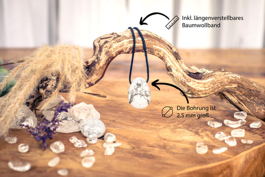 Magnesite drop pendant 