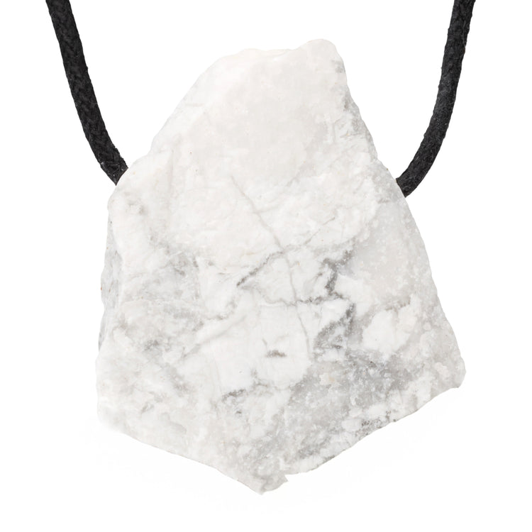 Magnesite rough stone pendant