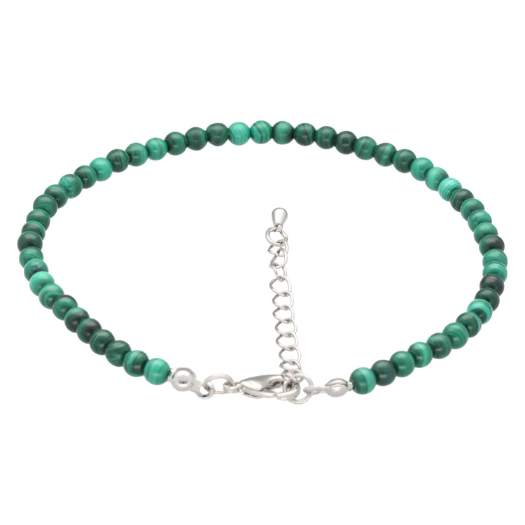 Malachite anklet | 4mm