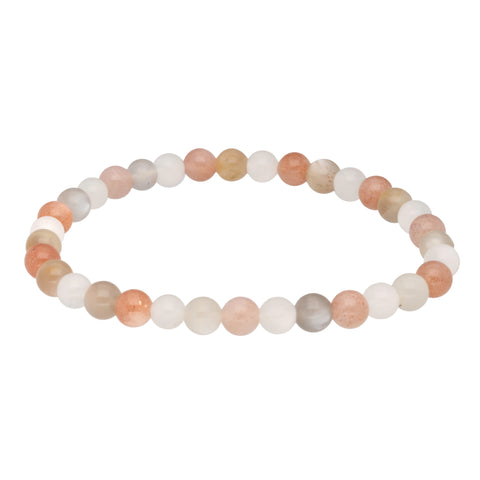 Moonstone Bead Bracelet | 6mm