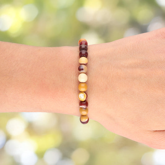 Mookaite bead bracelet | 6 mm