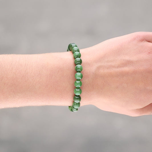 Nephrite Jade Ball Bracelet | 8mm