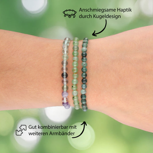Nephrite (Jade) Mini Ball Bracelet | 4mm